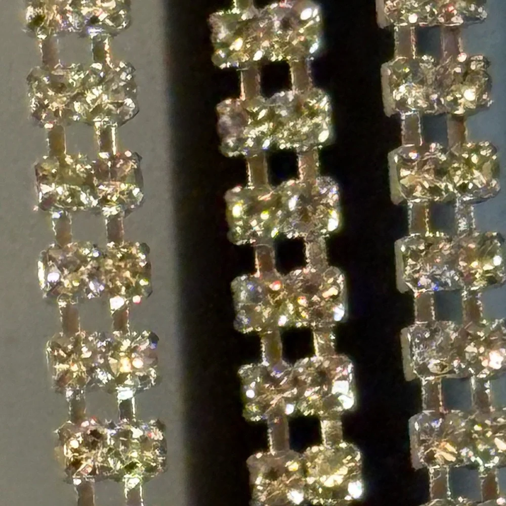 Silver Rhinestone Headpiece - Picture 7 of 11